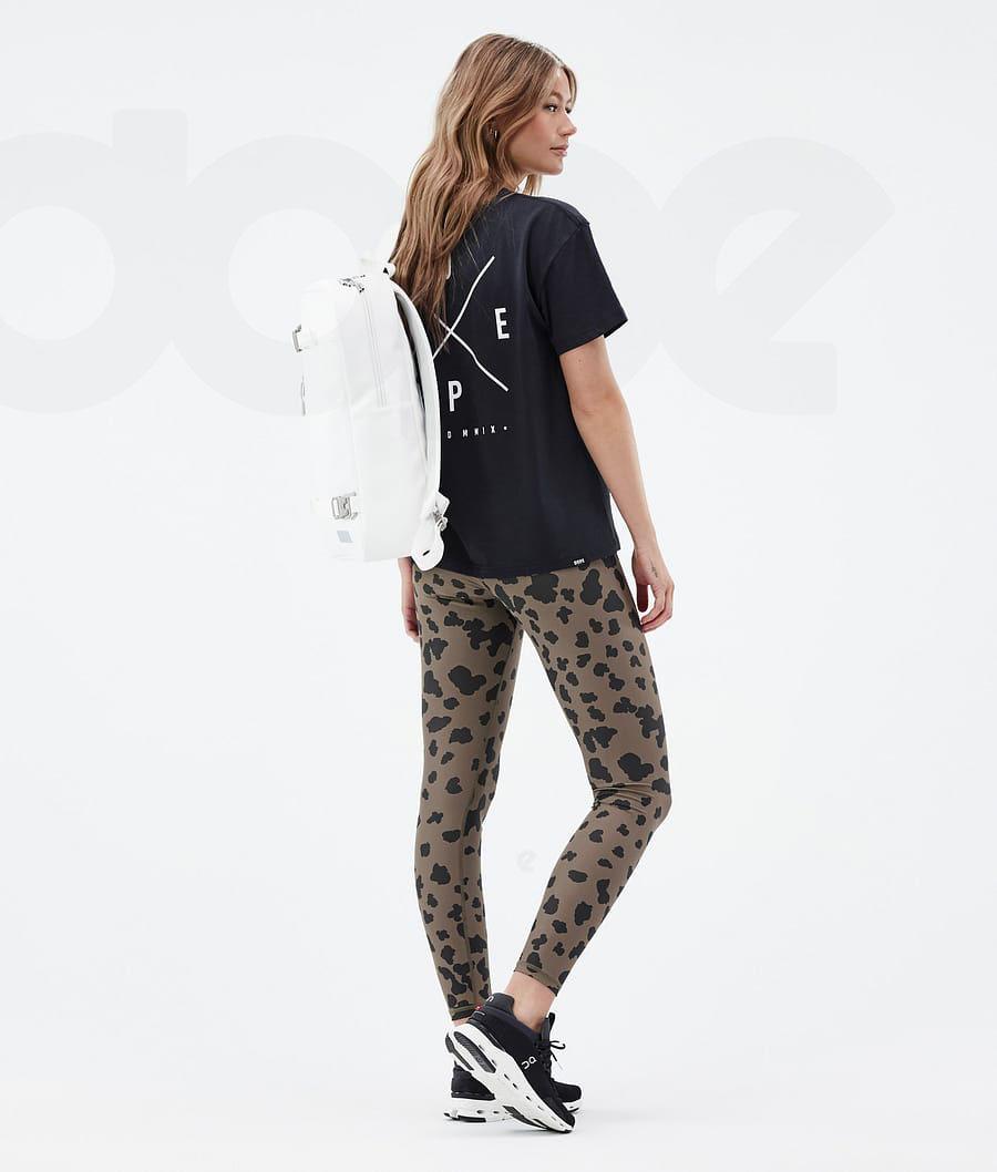 Dope Razor Dots Donna Leggings Marroni | ITFM3822