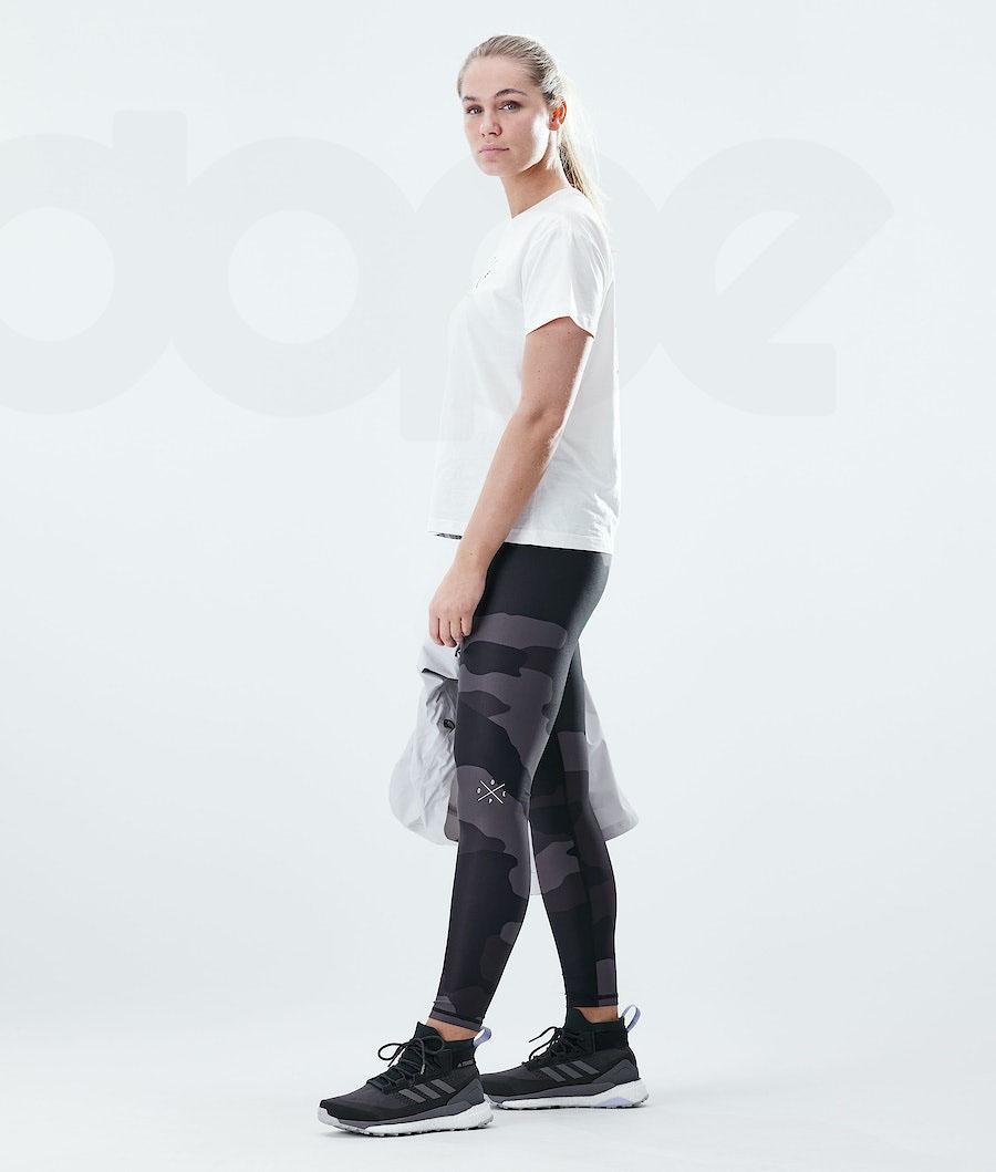 Dope Razor W Donna Leggings Nere Camouflage | ITOR3827