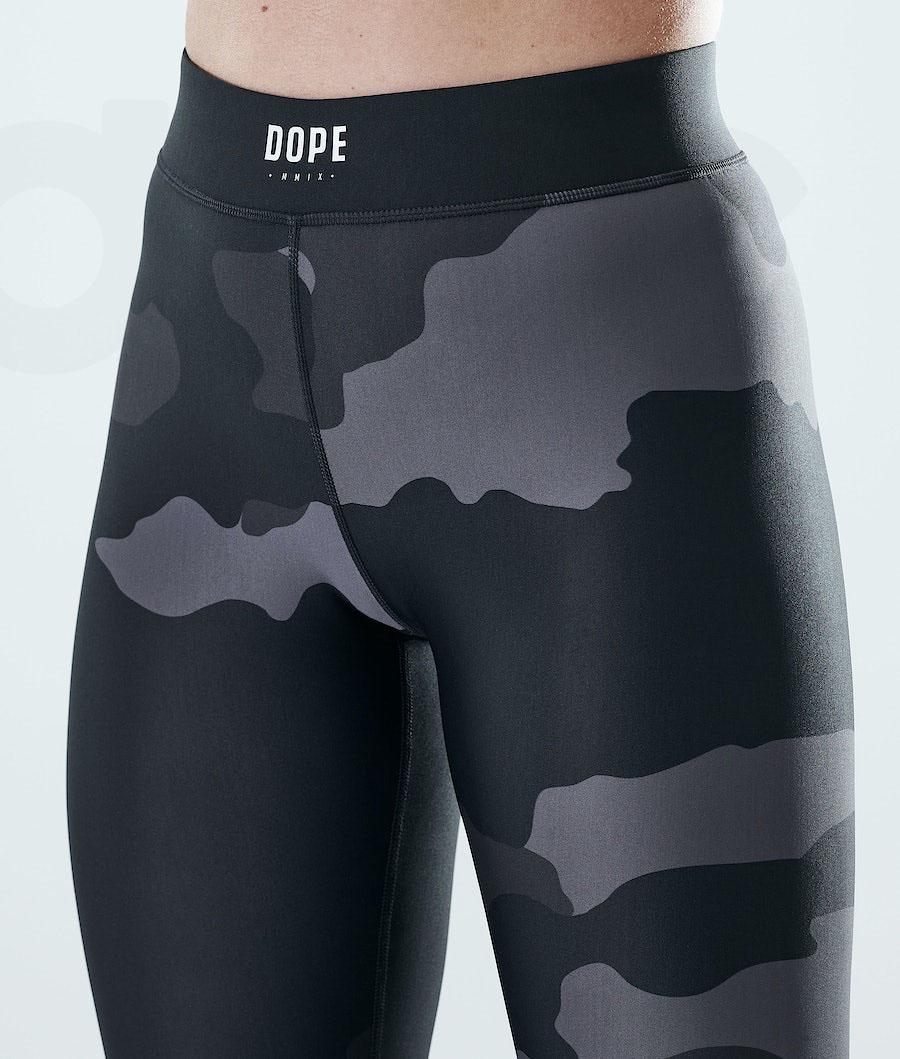 Dope Razor W Donna Leggings Nere Camouflage | ITOR3827