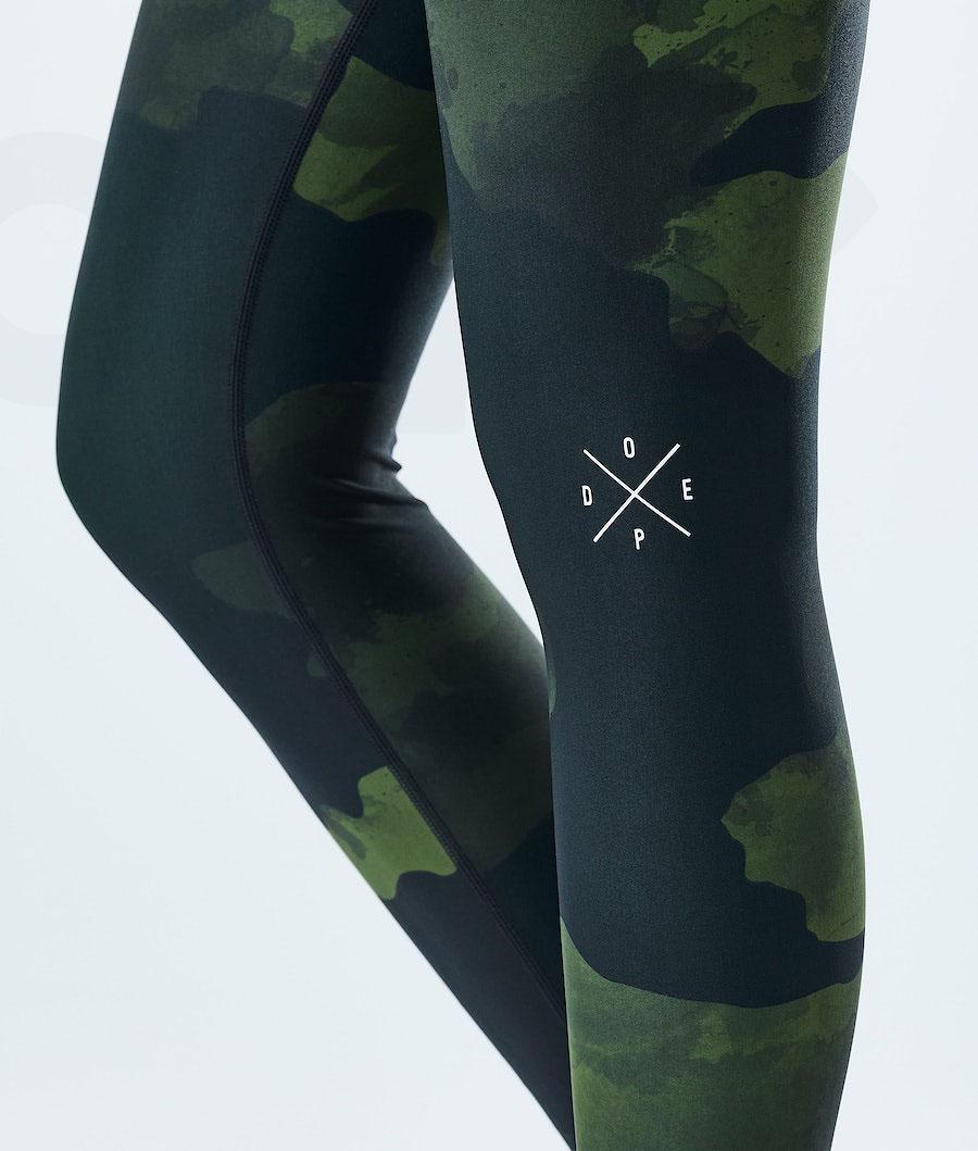 Dope Razor W Donna Leggings Verdi Camouflage | ITSO3824