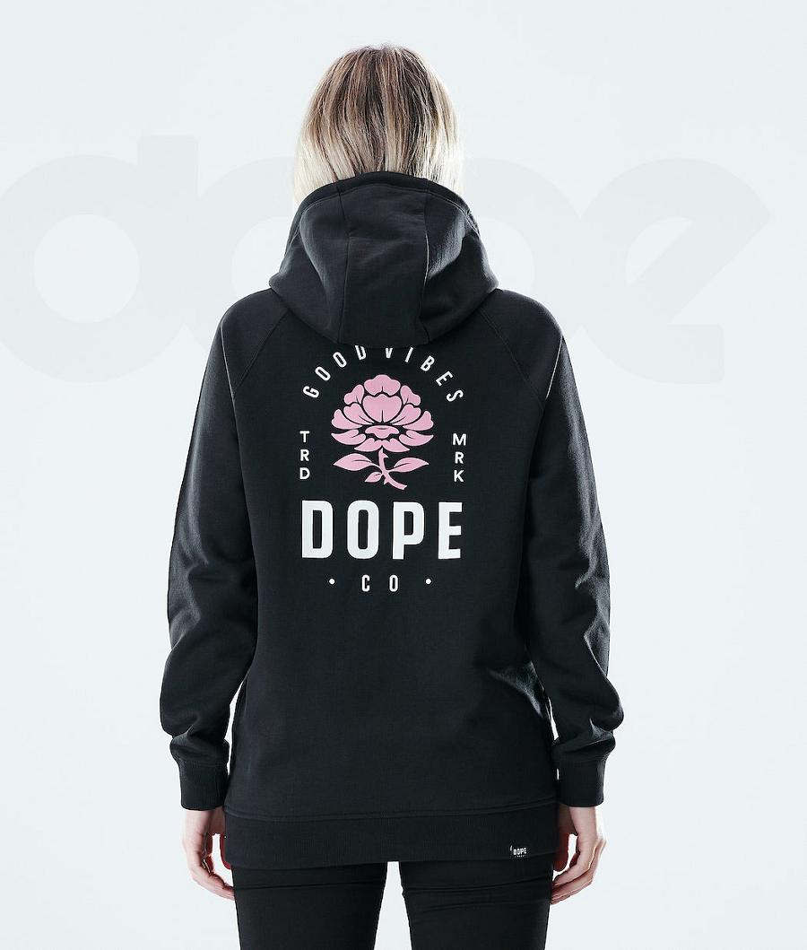 Dope Regular Rose Donna Felpa Con Cappuccio Rosa Nere | ITIS3853