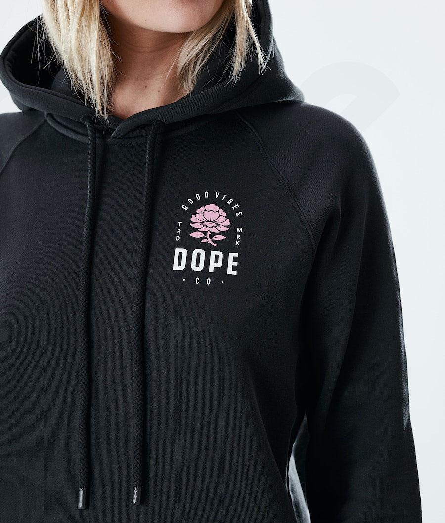 Dope Regular Rose Donna Felpa Con Cappuccio Rosa Nere | ITIS3853