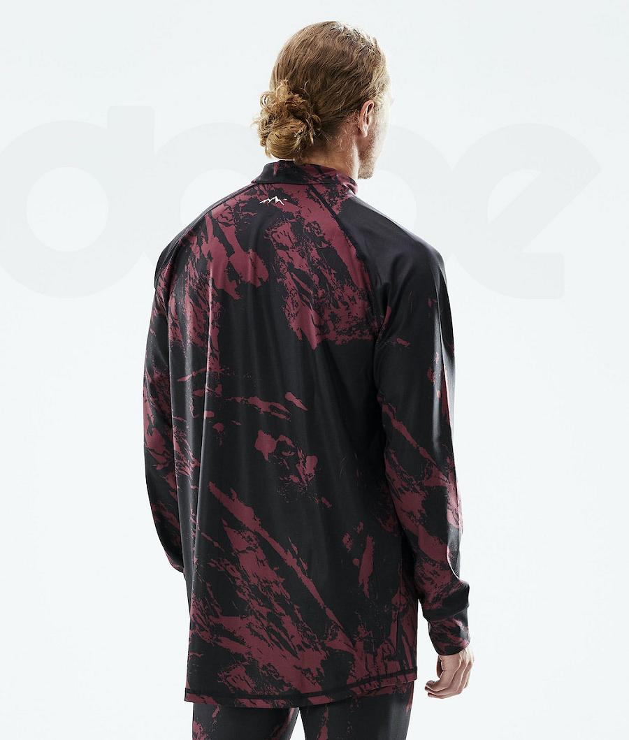 Dope Snuggle 2X-Up Paint Uomo Maglia Termica Bordeaux | ITGL3068