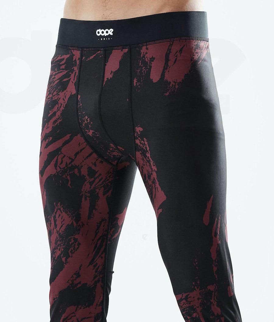 Dope Snuggle 2X-Up Paint Uomo Pantaloni Termici Bordeaux | ITTV3078