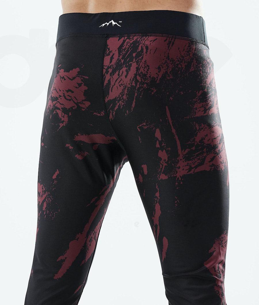 Dope Snuggle 2X-Up Paint Uomo Pantaloni Termici Bordeaux | ITTV3078