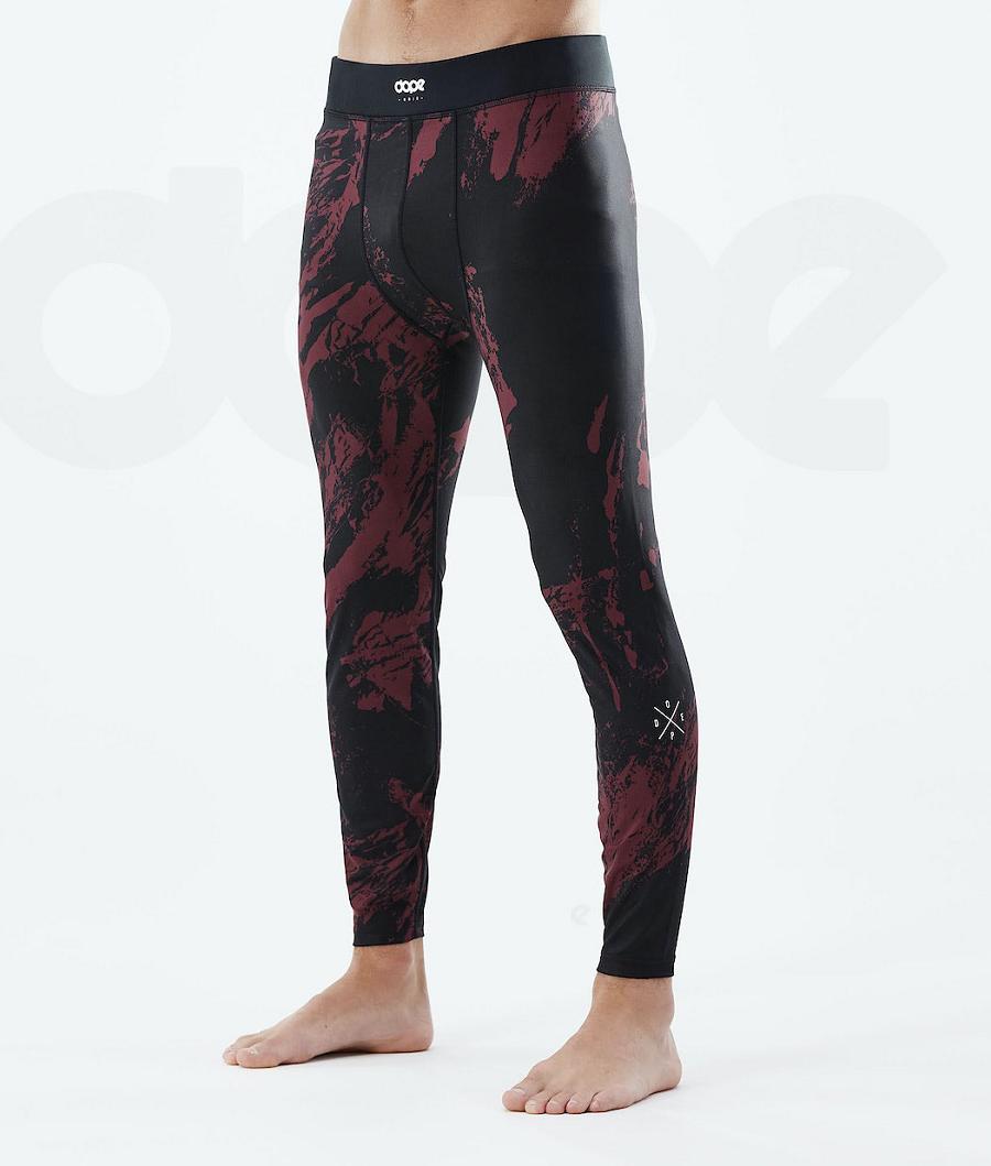 Dope Snuggle 2X-Up Paint Uomo Pantaloni Termici Bordeaux | ITTV3078