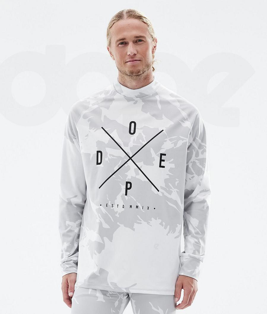 Dope Snuggle 2X-Up Uomo Maglia Termica Grigie Camouflage | ITRW3061