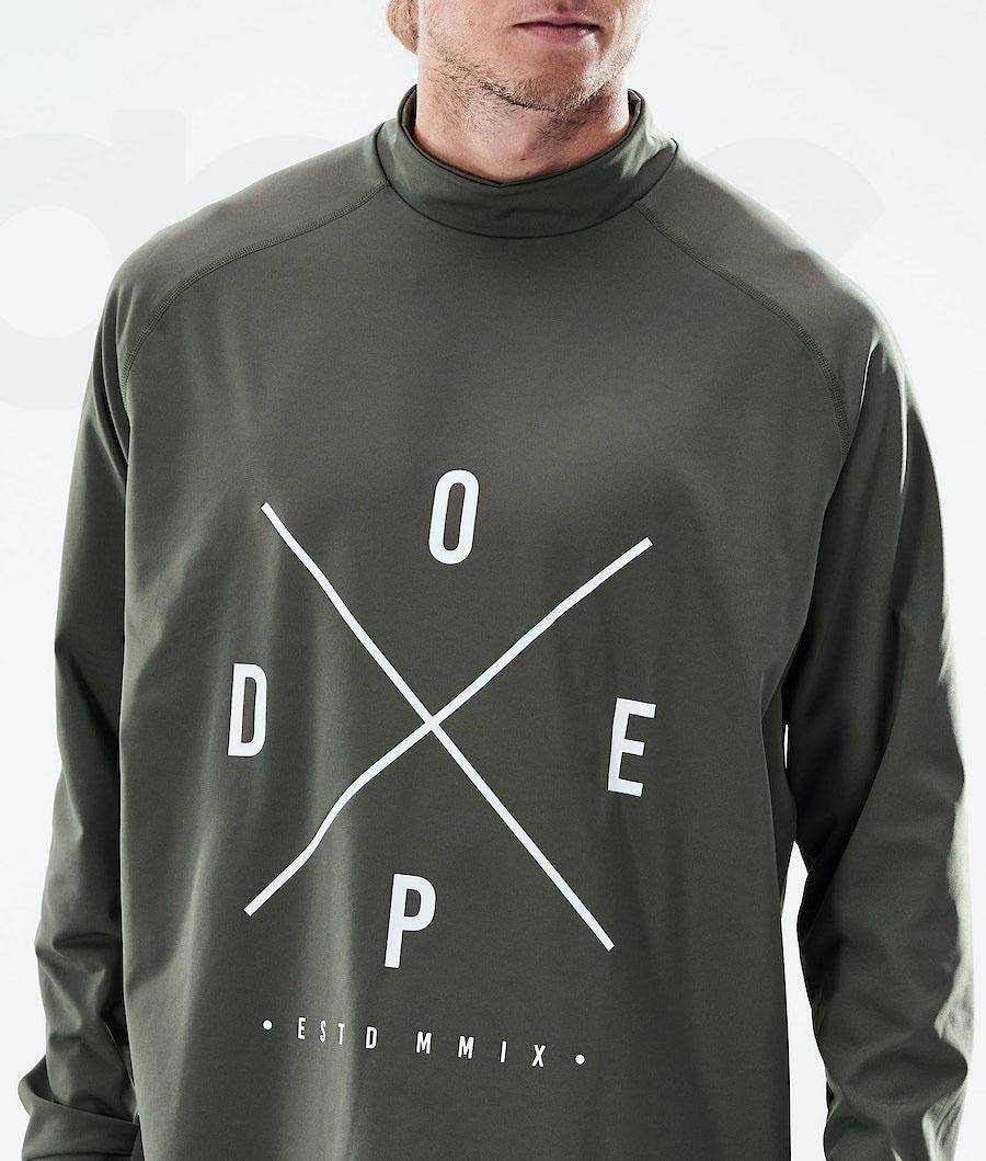 Dope Snuggle 2X-Up Uomo Maglia Termica Verde Oliva Verdi | ITMA3065