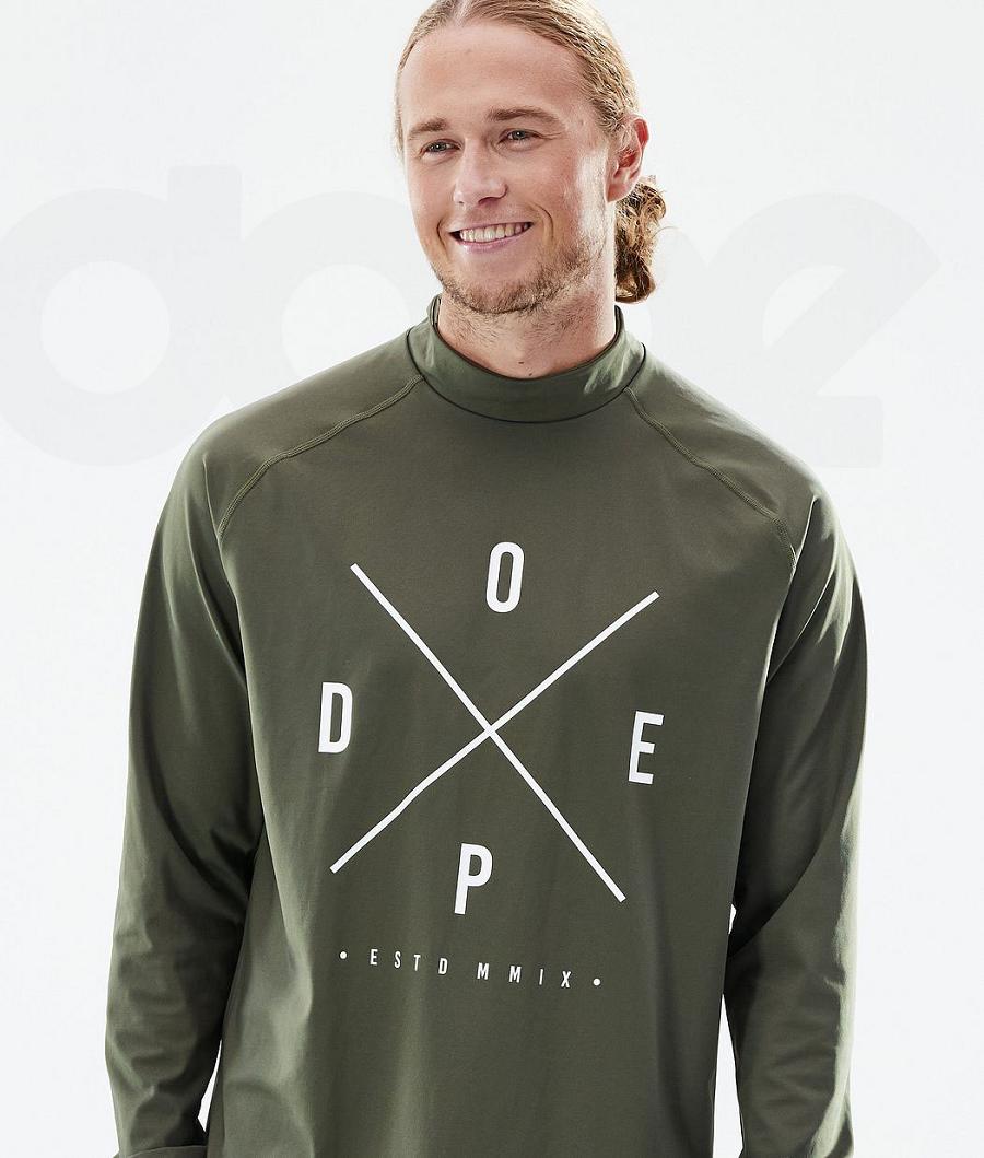 Dope Snuggle 2X-Up Uomo Maglia Termica Verde Oliva Verdi | ITYU3059