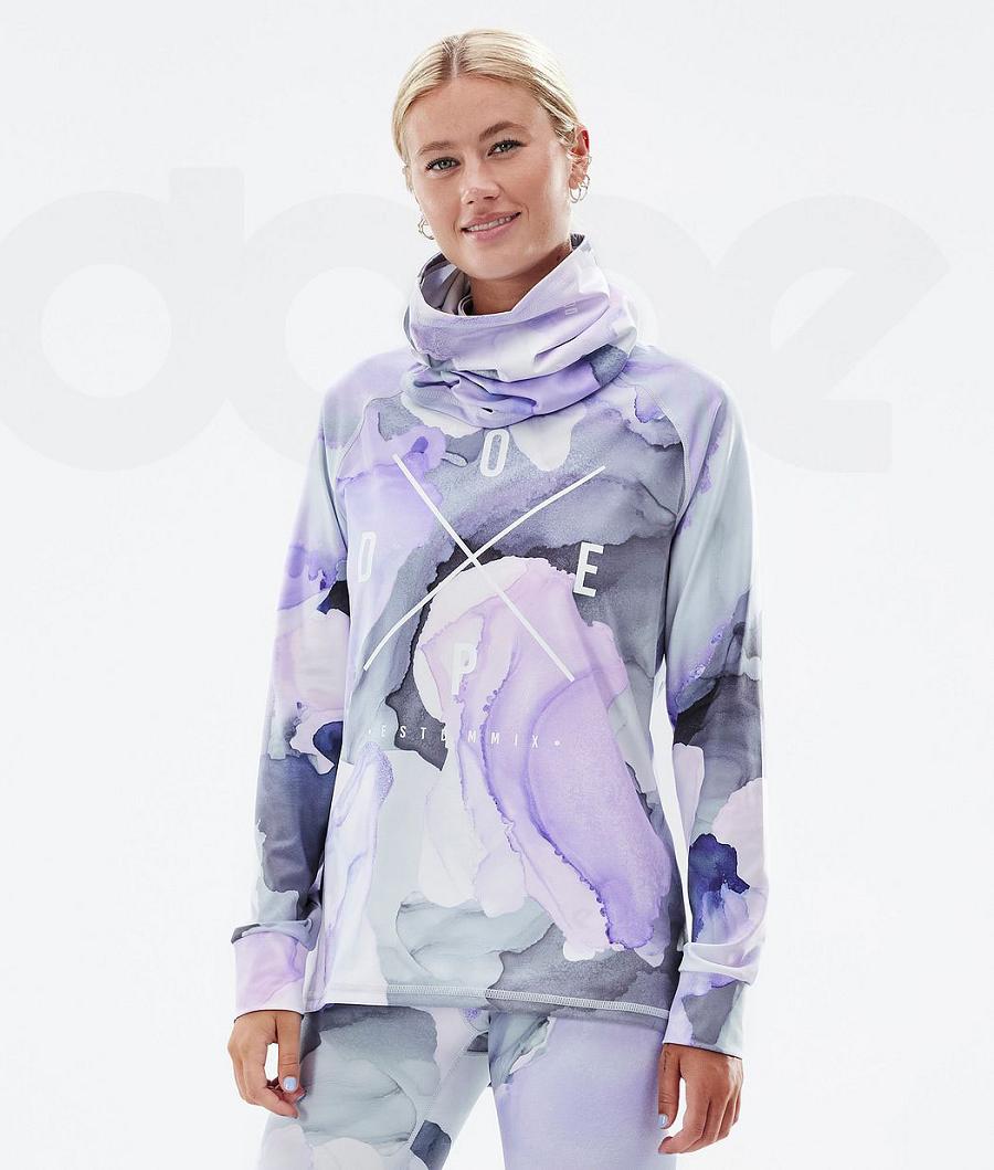 Dope Snuggle W 2X-Up Blot Donna Maglia Termica Viola Colorate | ITGL3898