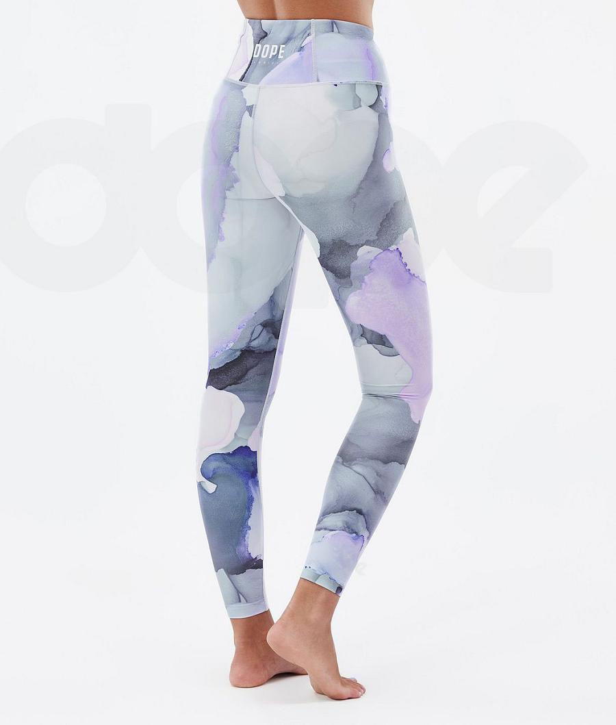 Dope Snuggle W 2X-Up Blot Donna Pantaloni Termici Viola Colorate | ITXF3918