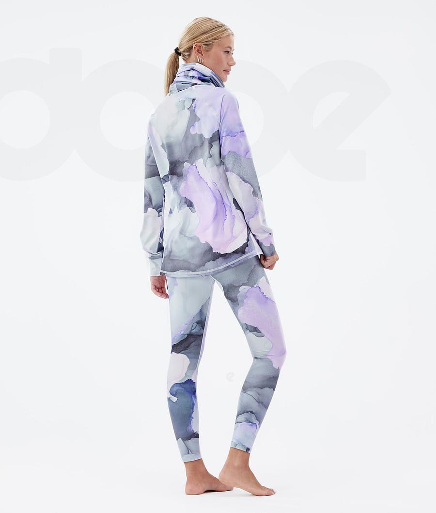 Dope Snuggle W 2X-Up Blot Donna Pantaloni Termici Viola Colorate | ITXF3918