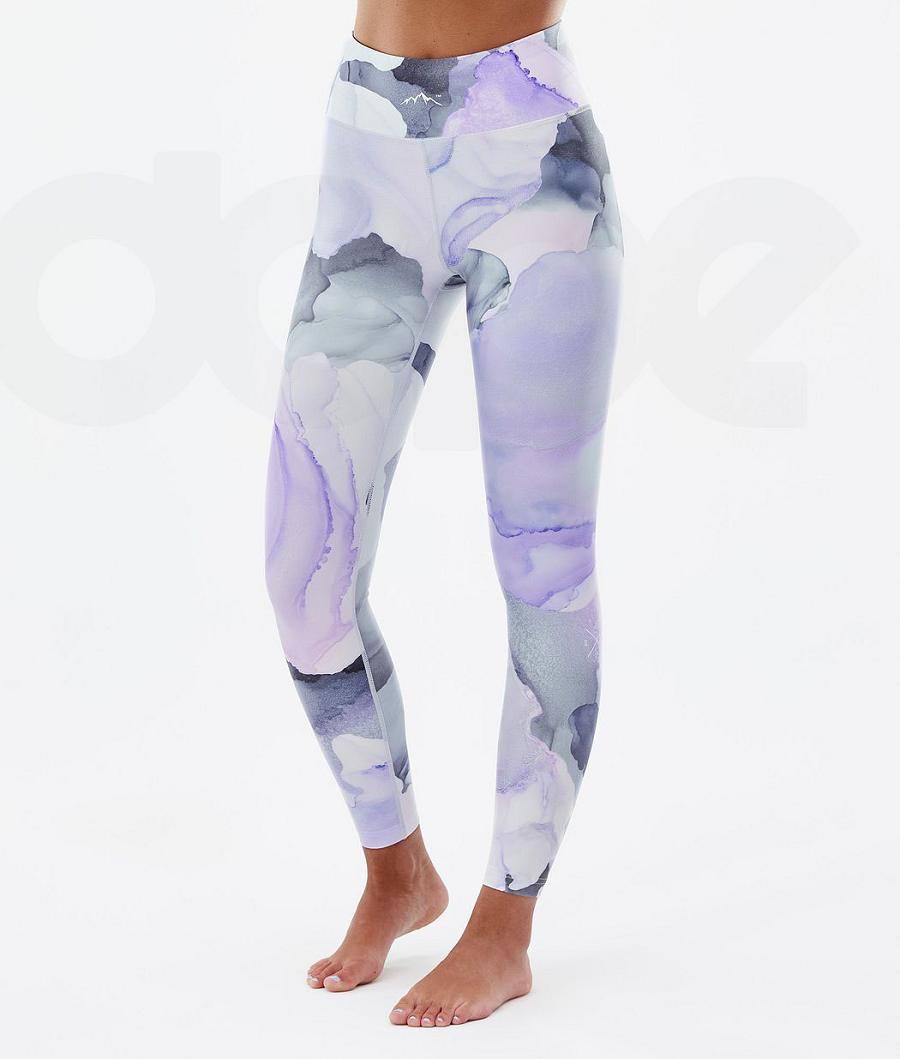 Dope Snuggle W 2X-Up Blot Donna Pantaloni Termici Viola Colorate | ITXF3918