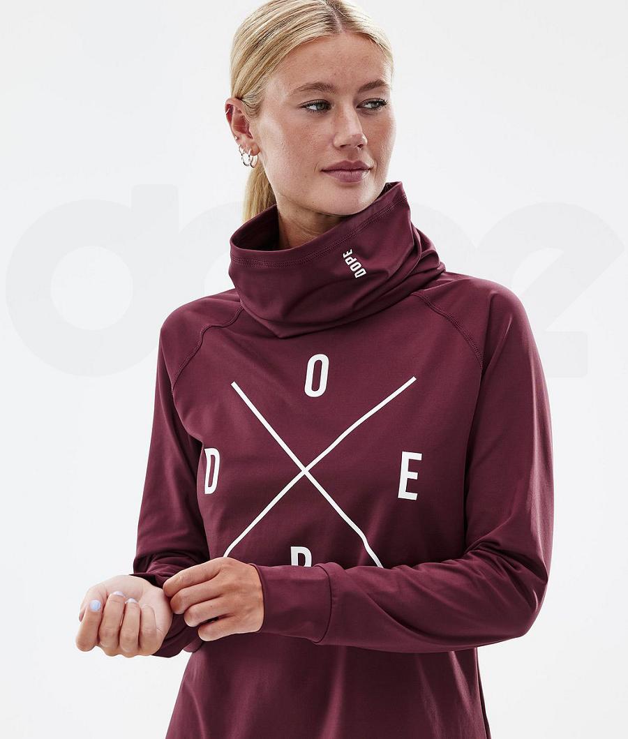 Dope Snuggle W 2X-Up Donna Maglia Termica Bordeaux | ITHK3890