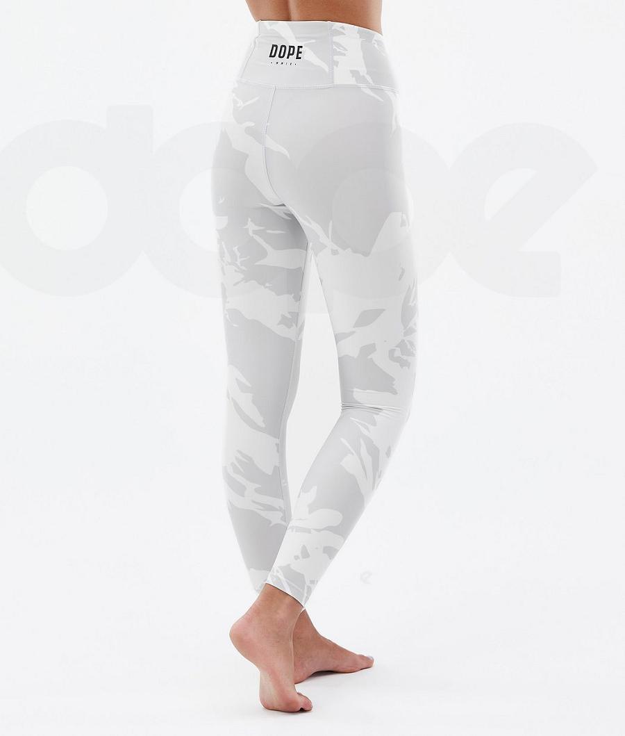 Dope Snuggle W 2X-Up Donna Pantaloni Termici Grigie Camouflage | ITUT3906