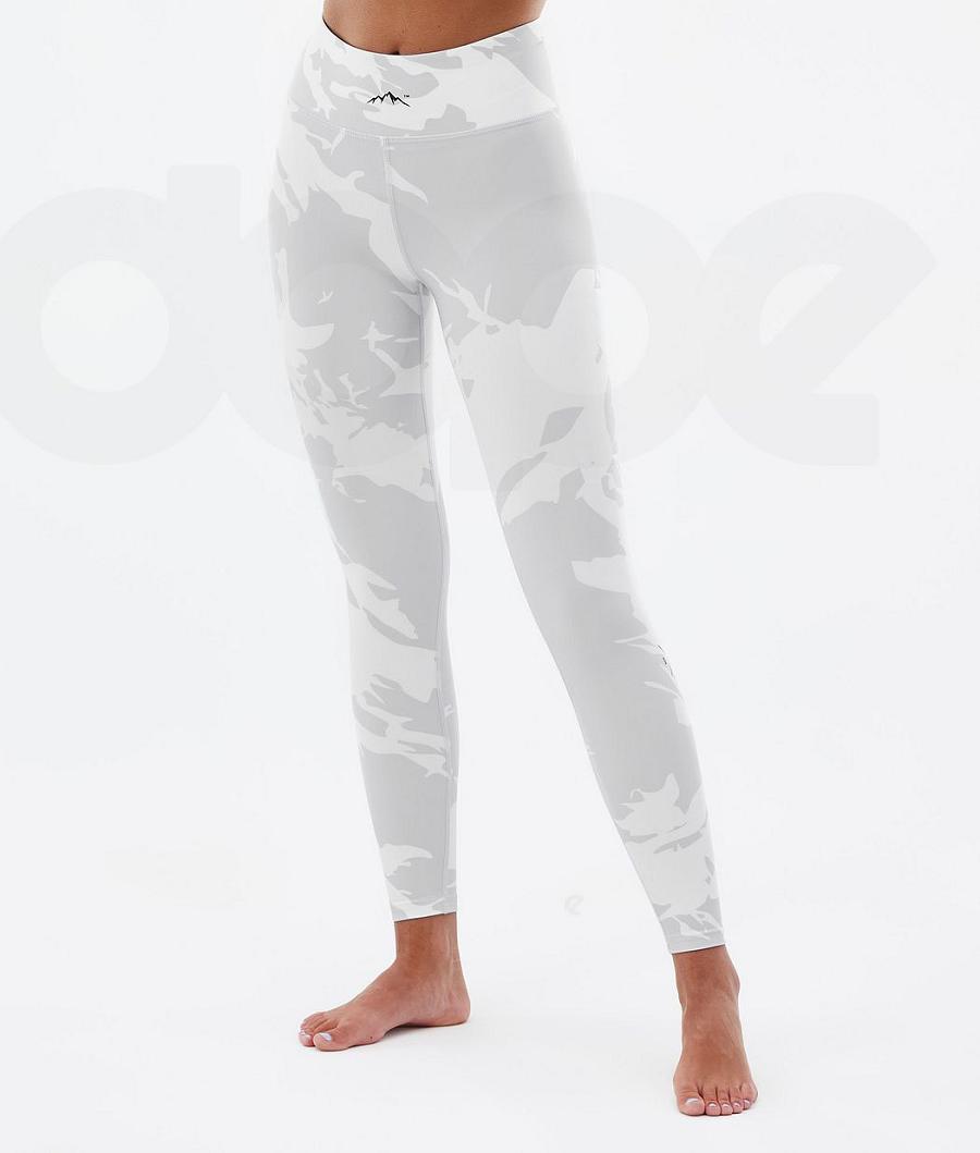 Dope Snuggle W 2X-Up Donna Pantaloni Termici Grigie Camouflage | ITUT3906