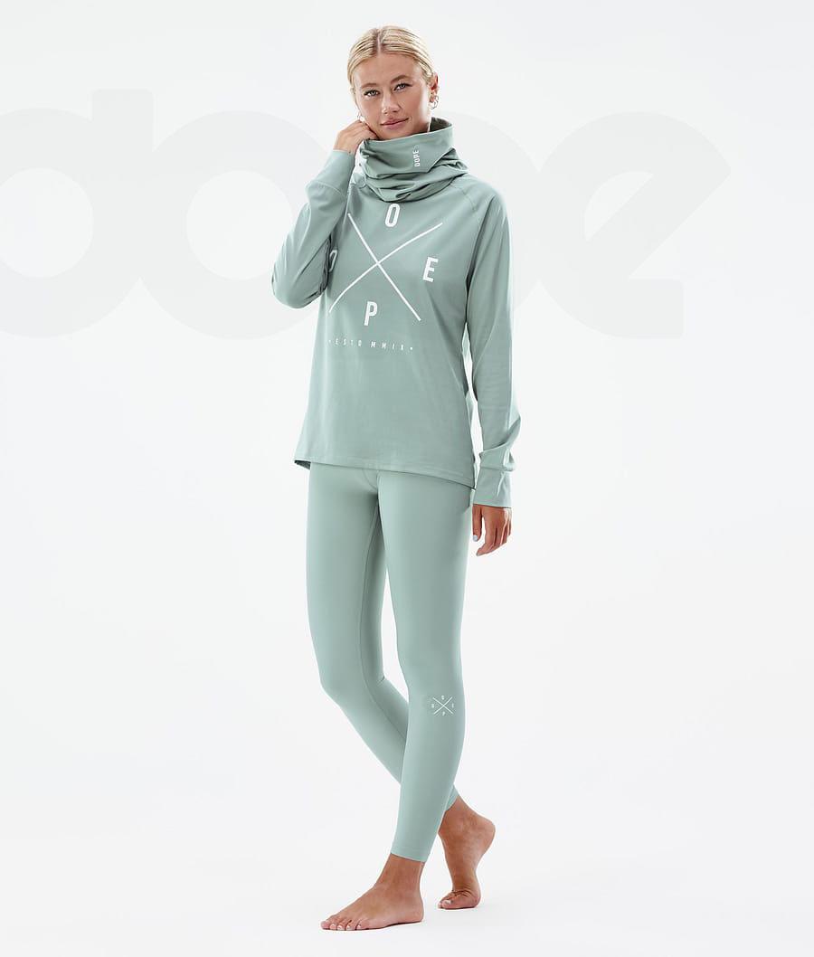 Dope Snuggle W 2X-Up Donna Pantaloni Termici Verdi | ITYU3907