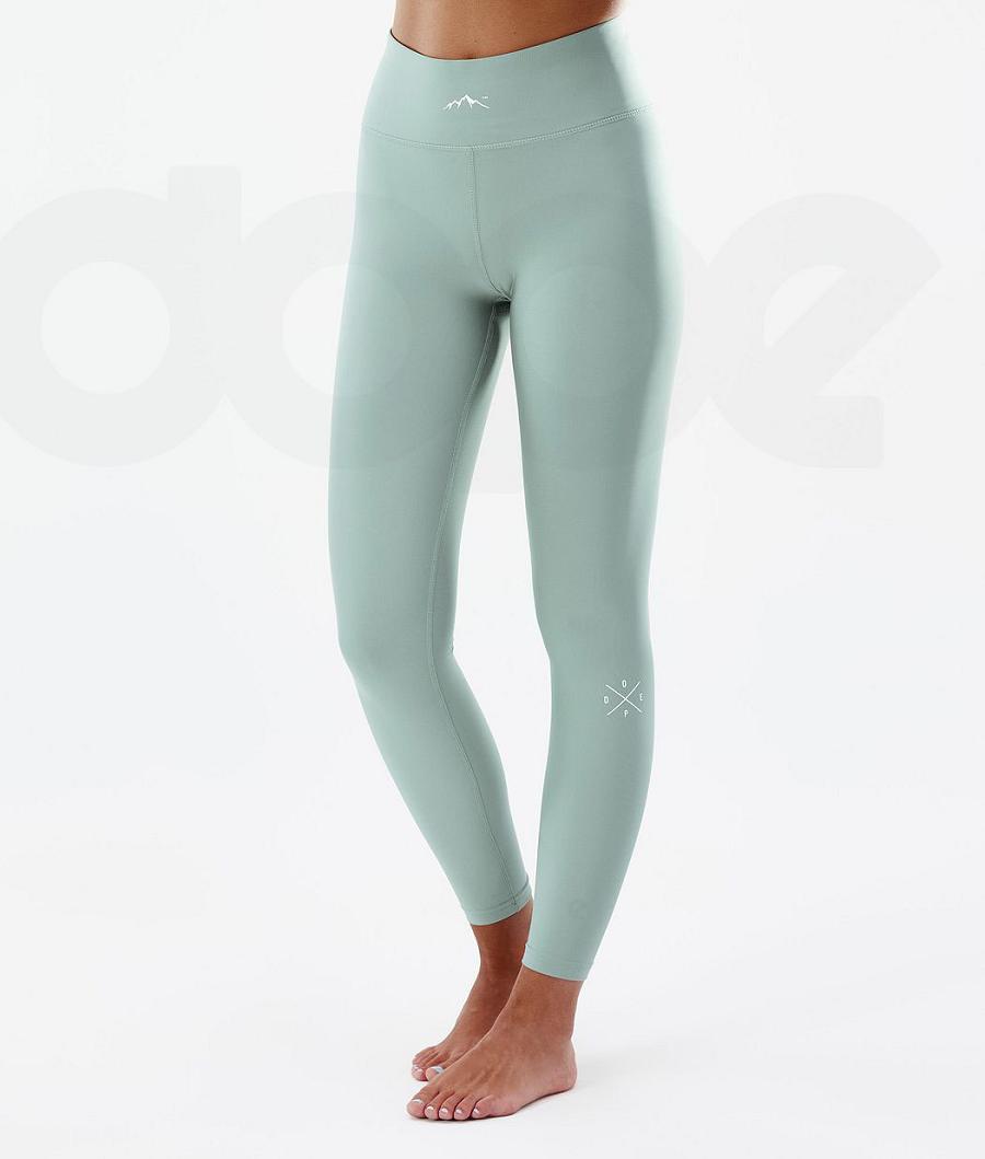 Dope Snuggle W 2X-Up Donna Pantaloni Termici Verdi | ITYU3907