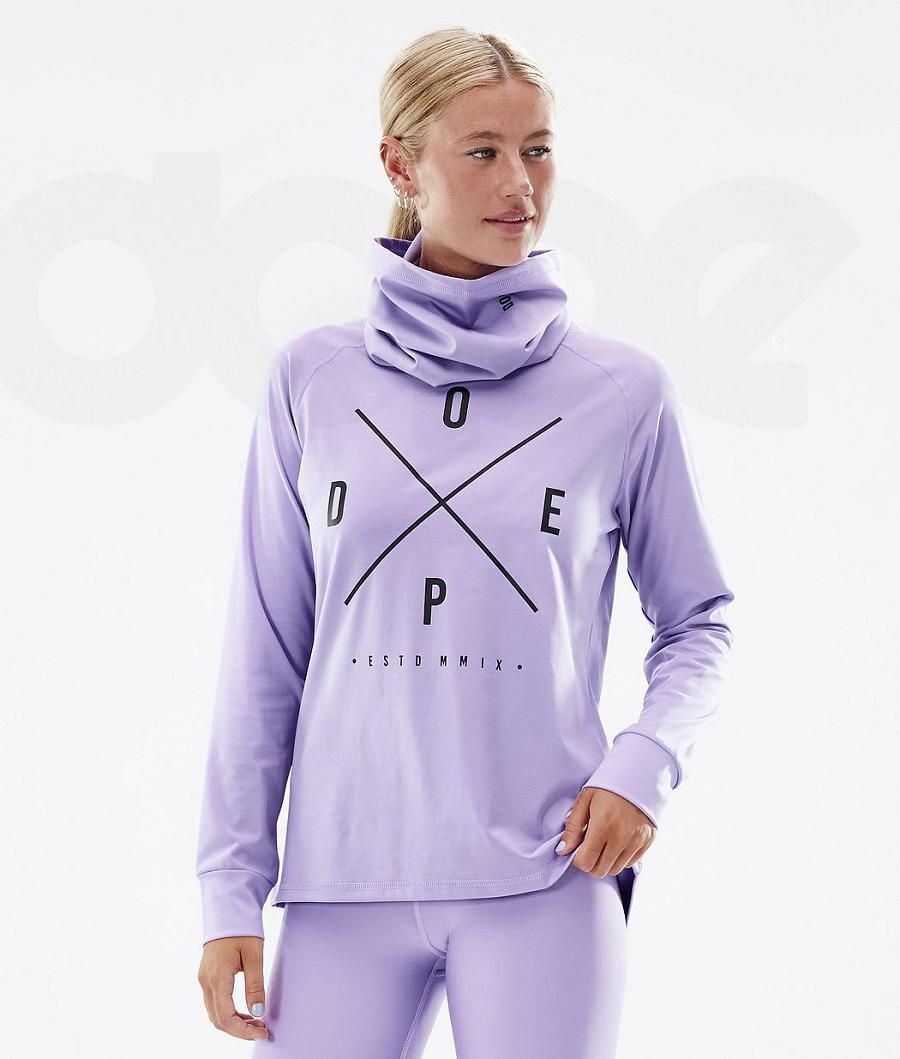 Dope Snuggle W 2X-Up Faded Donna Maglia Termica Viola | ITDN3900