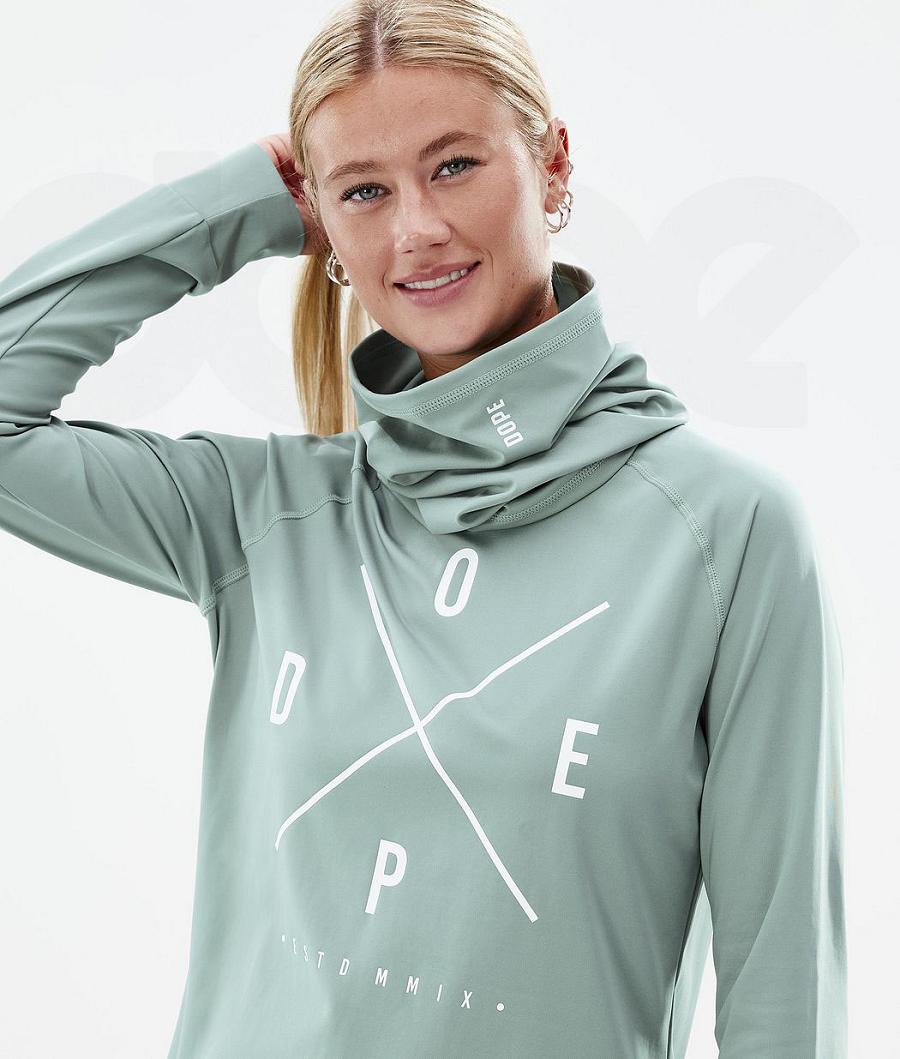 Dope Snuggle W 2X-Up Faded Donna Maglia Termica Verdi | ITFM3899