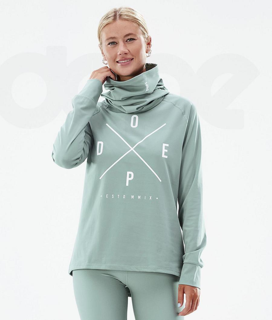 Dope Snuggle W 2X-Up Faded Donna Maglia Termica Verdi | ITFM3899