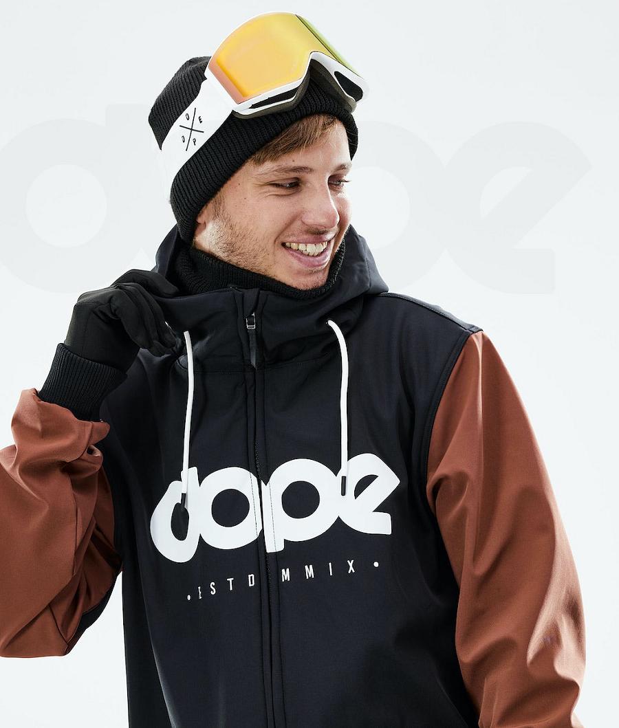 Dope Standard DO Uomo Giacche Snowboard Nere Marroni | ITYU2819