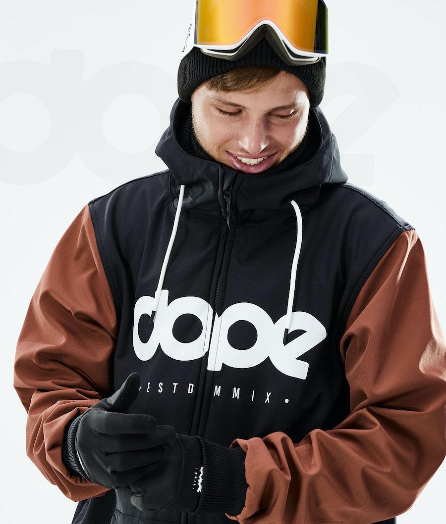 Dope Standard DO Uomo Giacche Snowboard Nere Marroni | ITYU2819