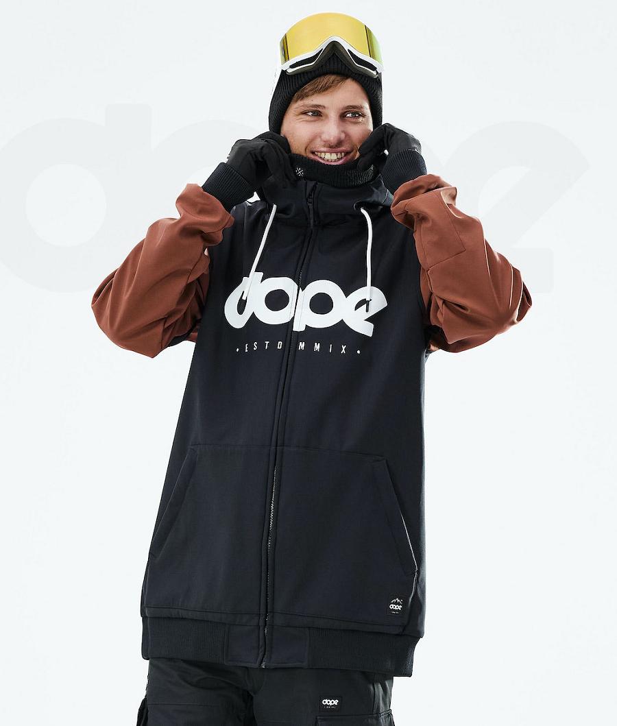 Dope Standard DO Uomo Giacche Snowboard Nere Marroni | ITYU2819