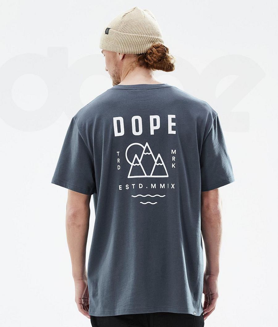 Dope Standard Summit Uomo Magliette Blu | ITGL2997