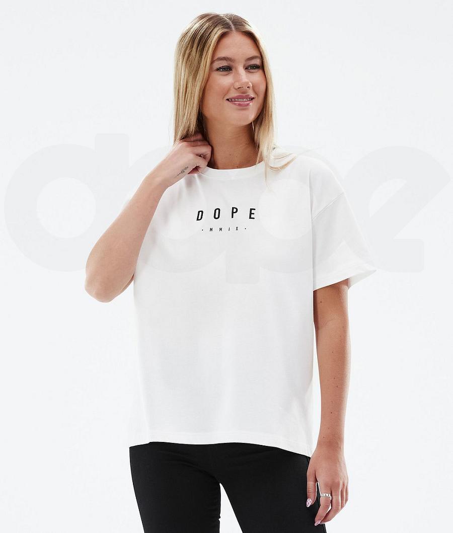 Dope Standard W Peak Donna Magliette Bianche | ITUT3777