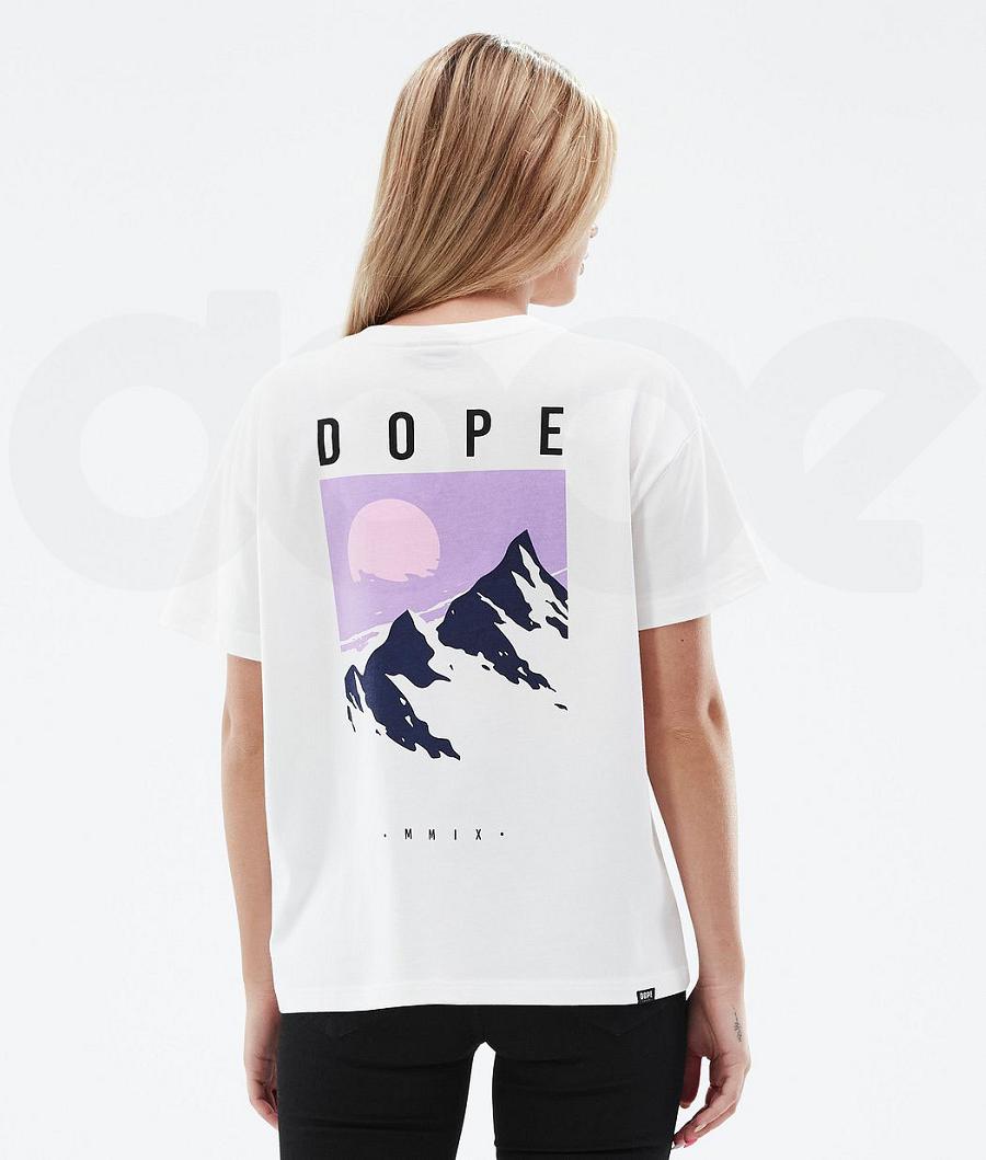 Dope Standard W Peak Donna Magliette Bianche | ITUT3777