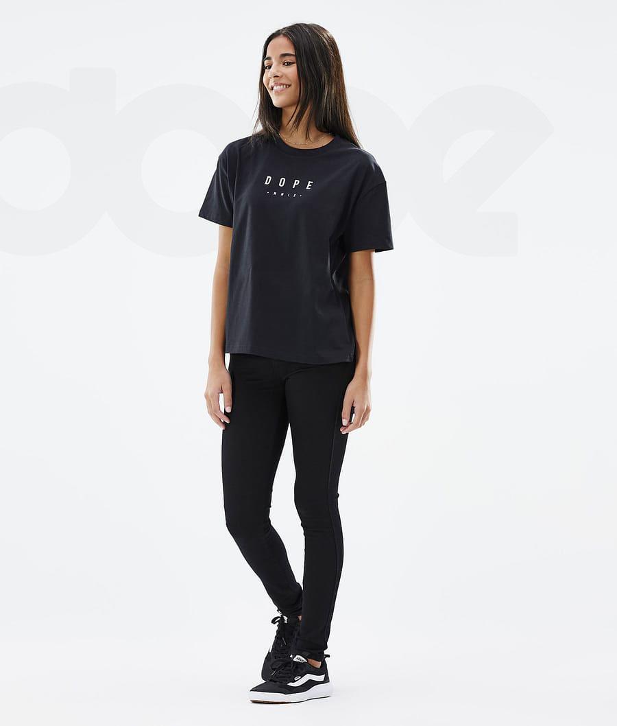 Dope Standard W Peak Donna Magliette Nere | ITIS3776