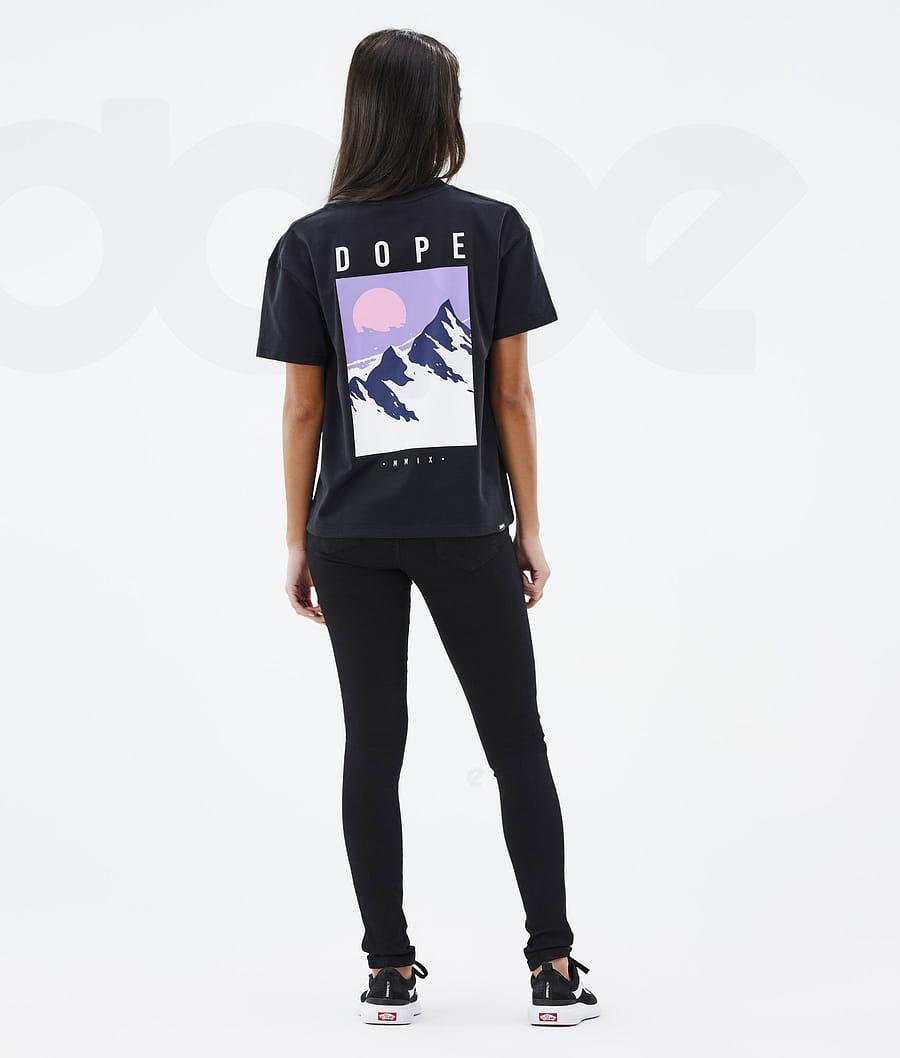 Dope Standard W Peak Donna Magliette Nere | ITIS3776