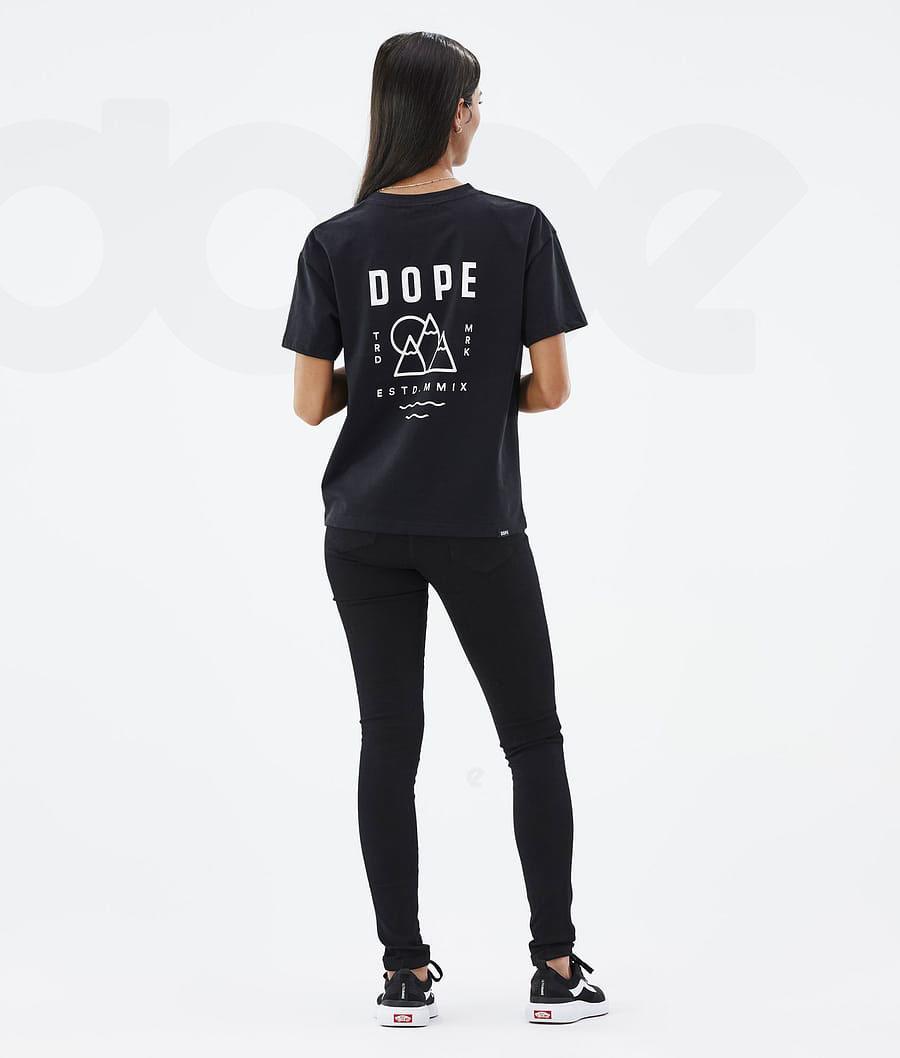 Dope Standard W Summit Donna Magliette Nere | ITMA3784