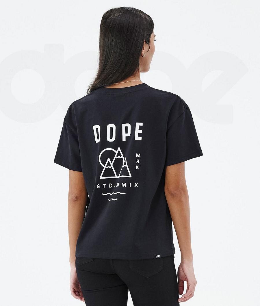 Dope Standard W Summit Donna Magliette Nere | ITMA3784