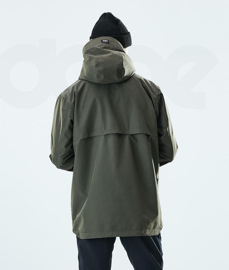 Dope Trekker Uomo Giacche Outdoor Verde Oliva Verdi | ITGL2713