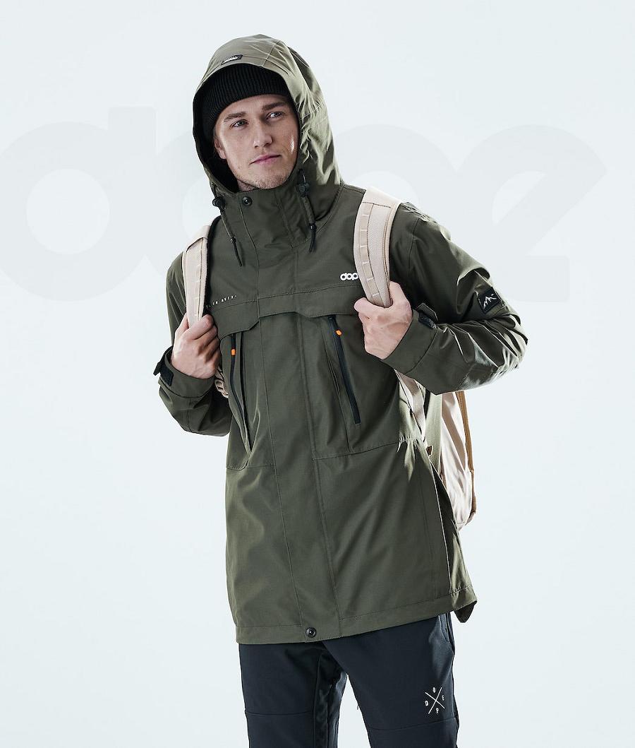 Dope Trekker Uomo Giacche Outdoor Verde Oliva Verdi | ITGL2713