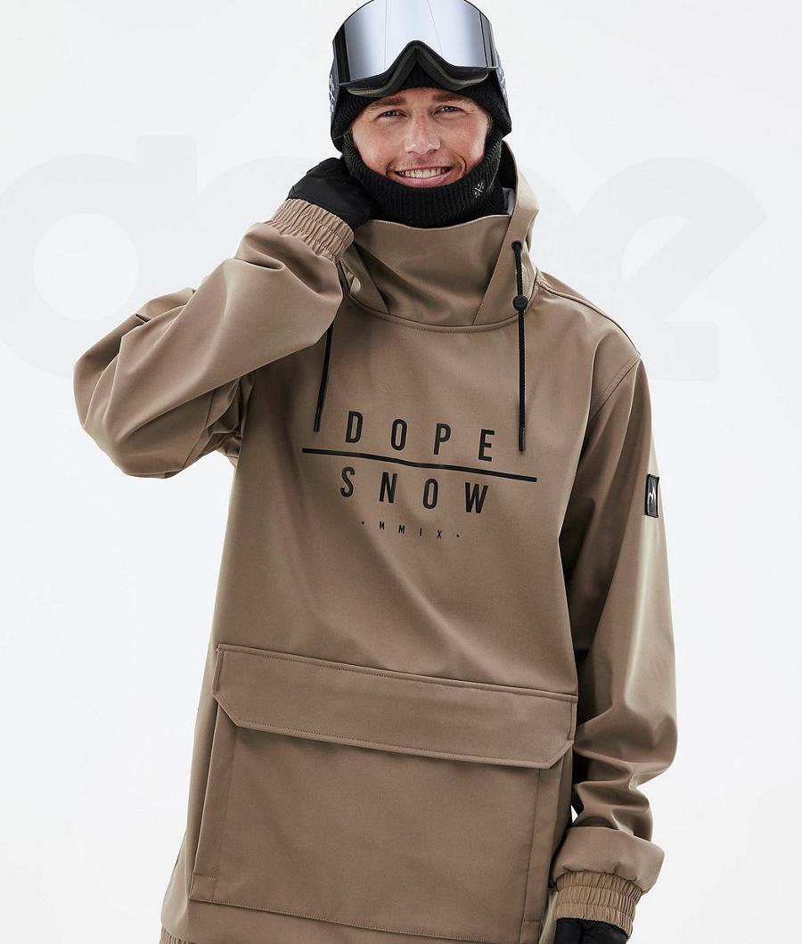 Dope Wylie DS Uomo Giacche Snowboard Caffè | ITWY2823