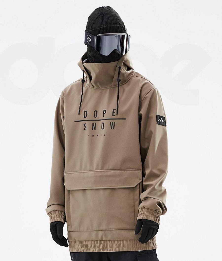 Dope Wylie DS Uomo Giacche Snowboard Caffè | ITWY2823