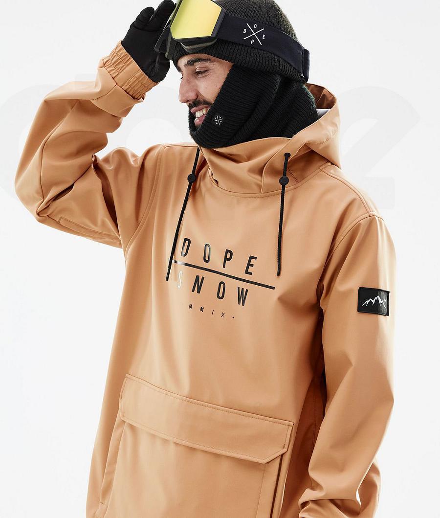 Dope Wylie DS Uomo Giacche Snowboard Khaki Gialle | ITEX2822