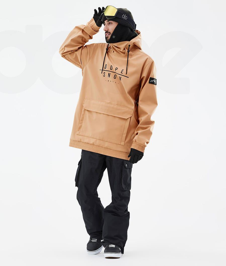 Dope Wylie DS Uomo Giacche Snowboard Khaki Gialle | ITEX2822