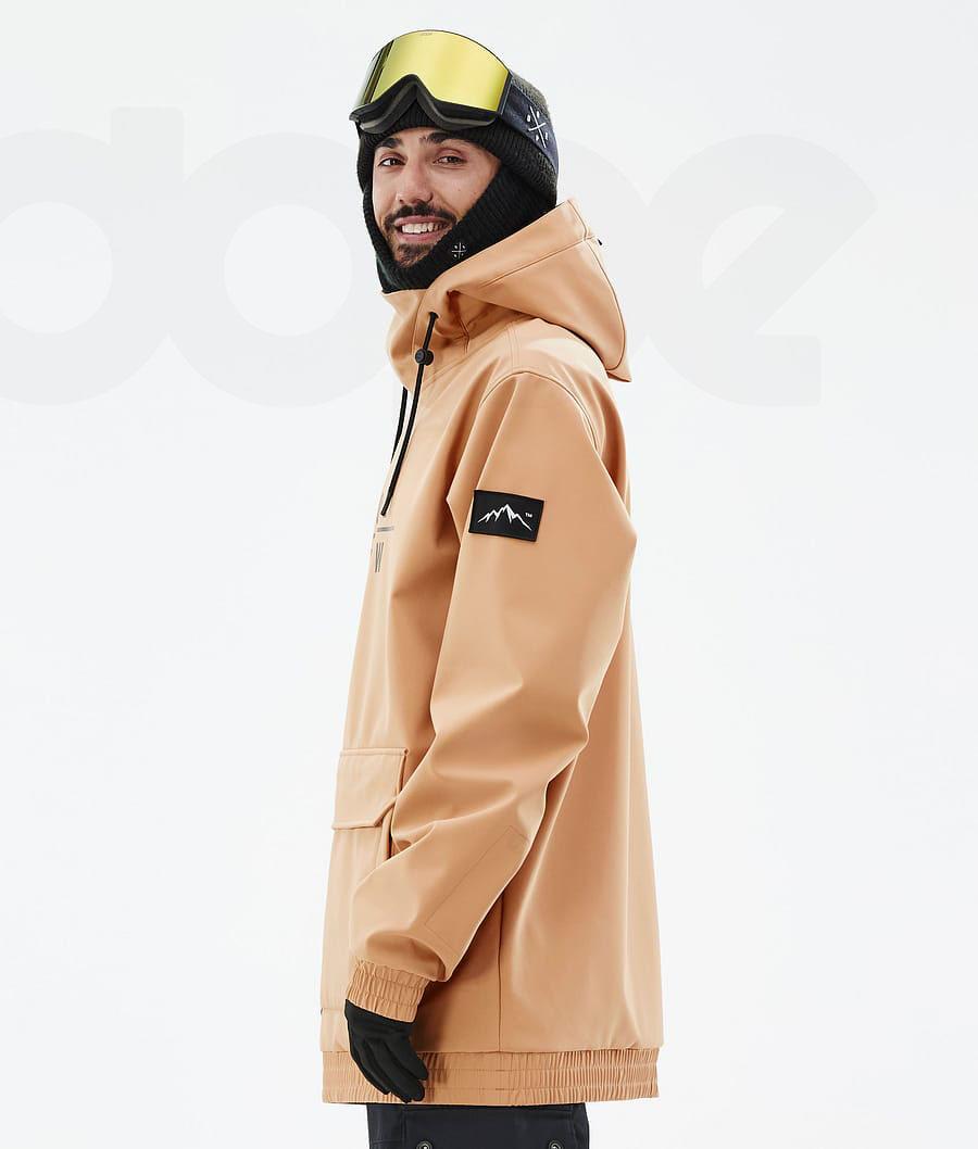 Dope Wylie DS Uomo Giacche Snowboard Khaki Gialle | ITEX2822