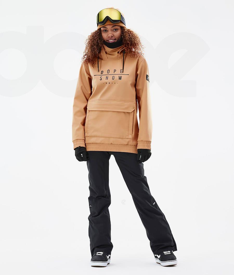 Dope Wylie W DS Donna Giacche Snowboard Khaki Gialle | ITYU3518