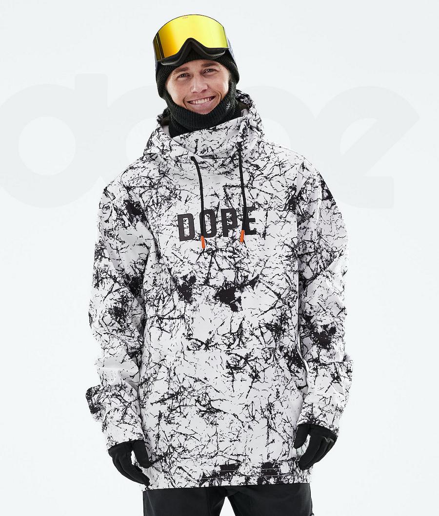 Dope Yeti 2021 Capital Uomo Giacche Snowboard Bianche Nere | ITHK2836