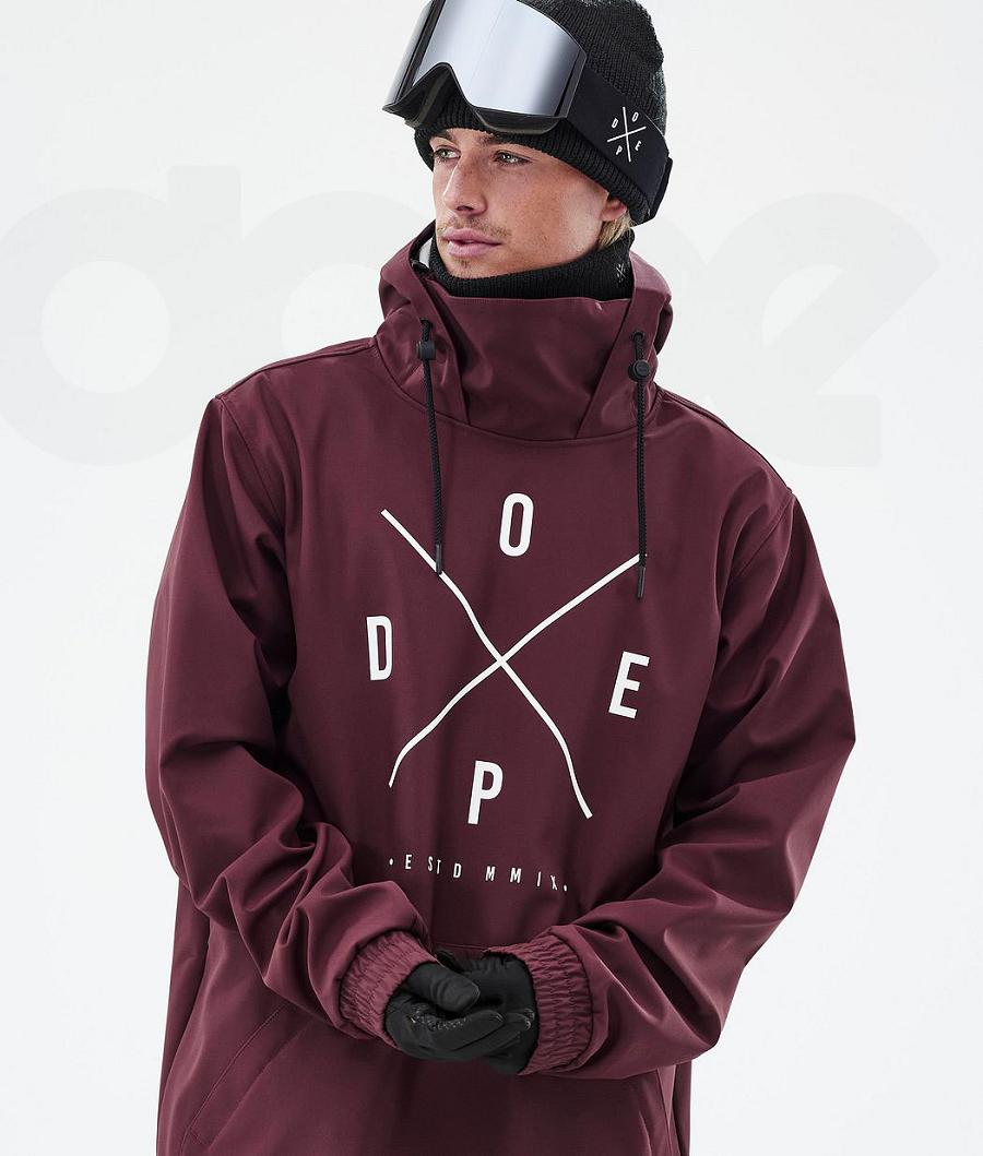 Dope Yeti 2X-Up Uomo Giacche Snowboard Bordeaux | ITRW2848